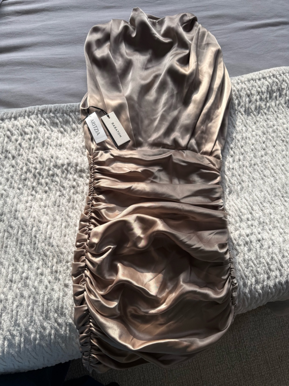 Aritzia Babaton Hasek Satin Dress - Cairo